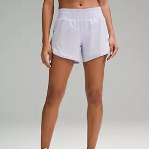 Lululemon Track That Mid-Rise Lined Short 5” Pastel Blue Women’s Size 14